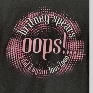 Britney Spears Size M Oops I Did it Again Tour 2000 Graphic Tee REMAKE 2025